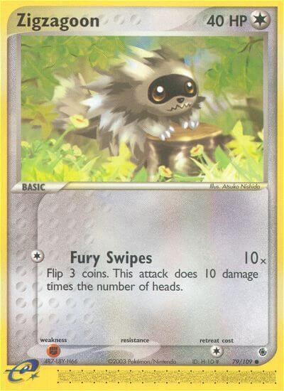 Pokemon Zigzagoon 79/109 EX Ruby & Sapphire