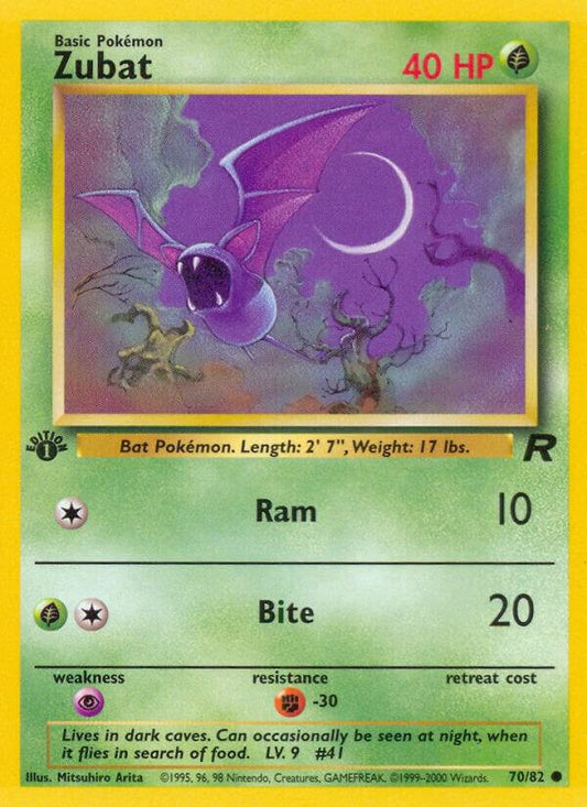 Pokemon Zubat #70 Team Rocket