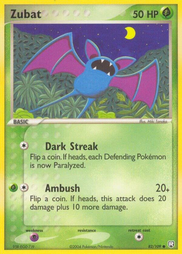Pokemon Zubat 82/109 Team Rocket Returns
