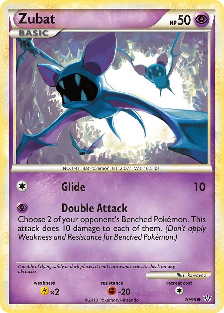 Pokemon Zubat 70/95 Unleashed
