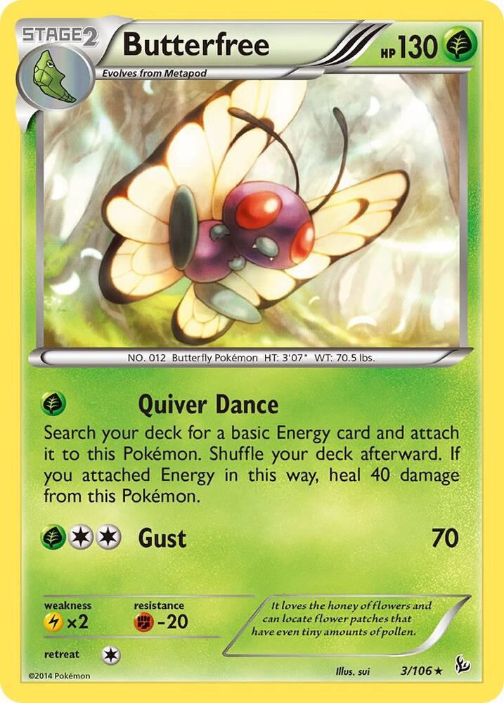 Pokemon Butterfree 3/106 Flashfire