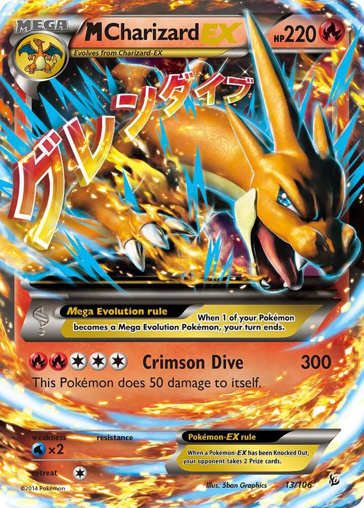 Pokemon M Charizard EX 13/106 Flashfire