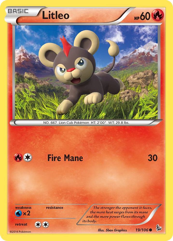 Pokemon Litleo 19/106 Flashfire