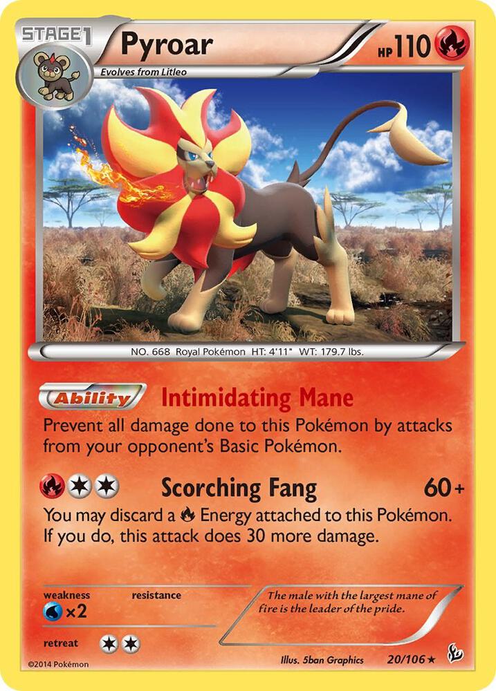 Pokemon Pyroar 20/106 Flashfire