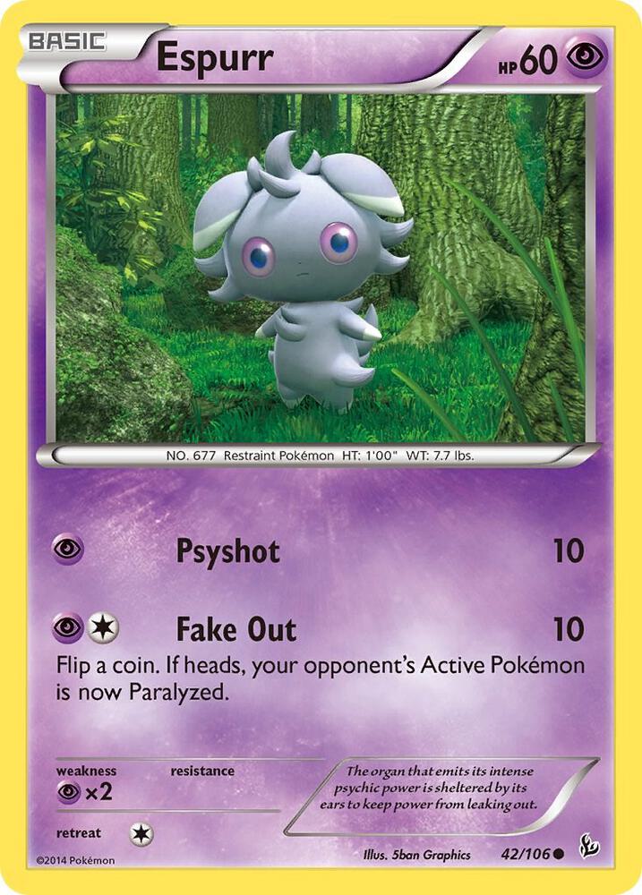 Pokemon Espurr 42/106 Flashfire