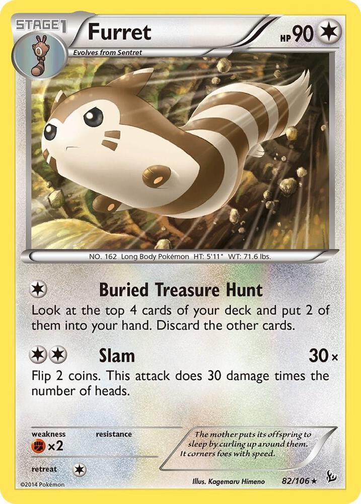 Pokemon Furret 82/106 Flashfire