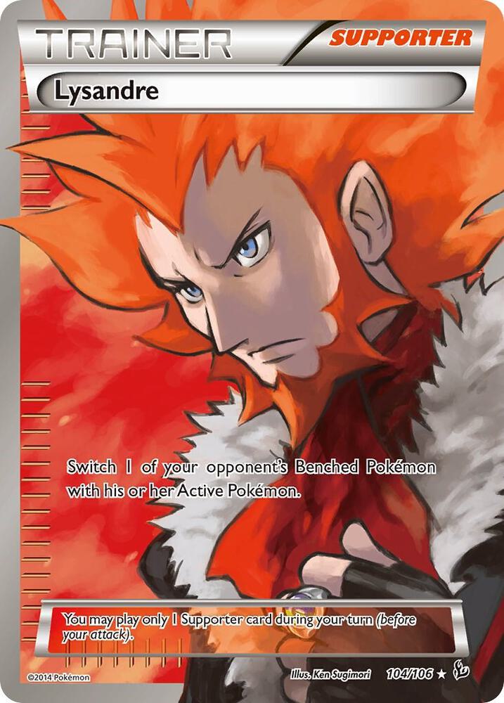 Pokemon Lysandre 104/106 Flashfire
