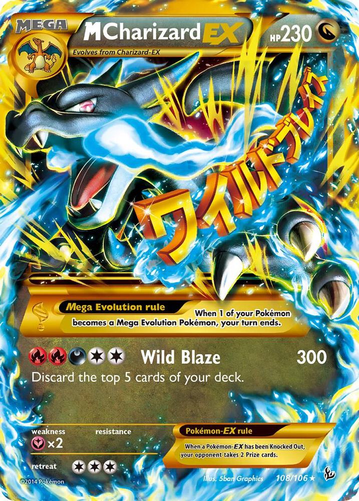 Pokemon M Charizard EX 108/106 Flashfire