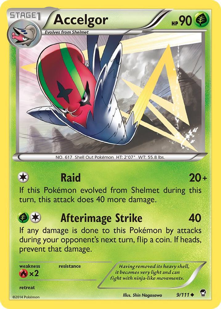 Pokemon Accelgor 9/111 Furious Fists