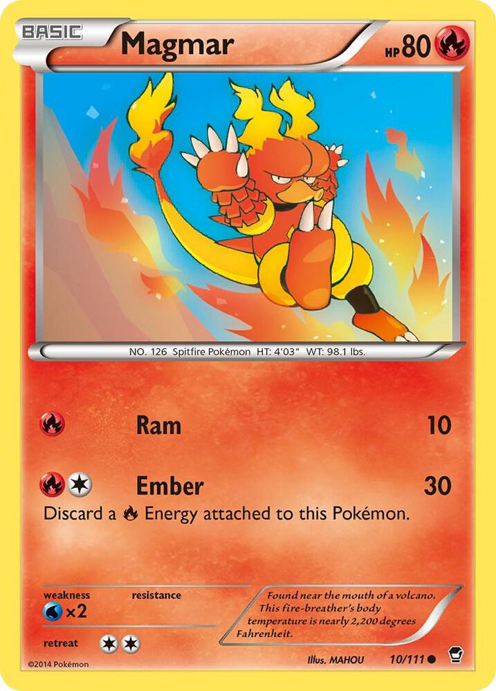 Pokemon Magmar 10/111 Furious Fists