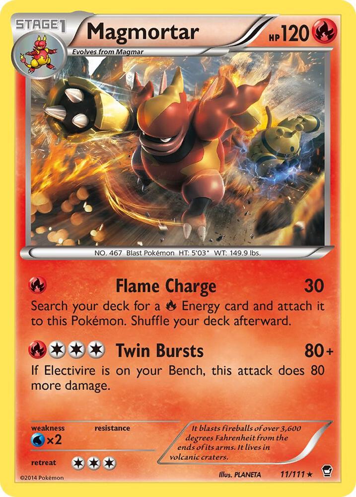 Pokemon Magmortar 11/111 Furious Fists