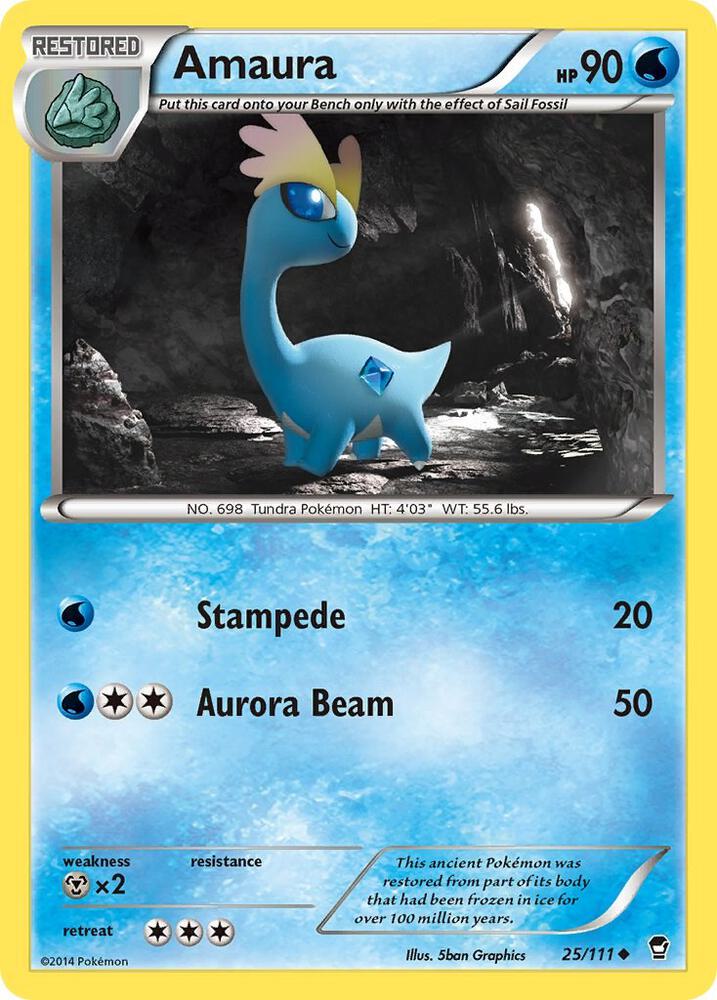 Pokemon Amaura 25/111 Furious Fists