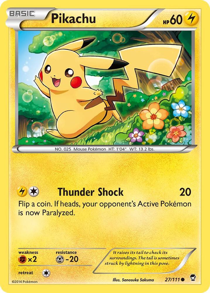 Pokemon Pikachu 27/111 Furious Fists