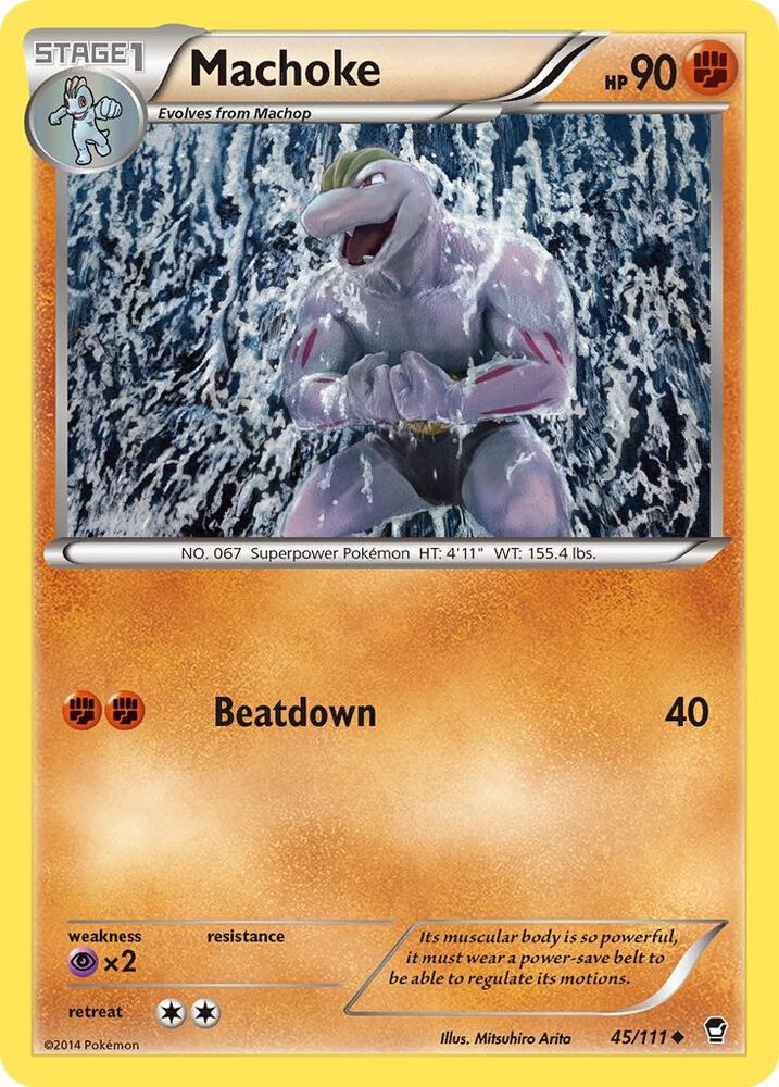 Pokemon Machoke 45/111 Furious Fists