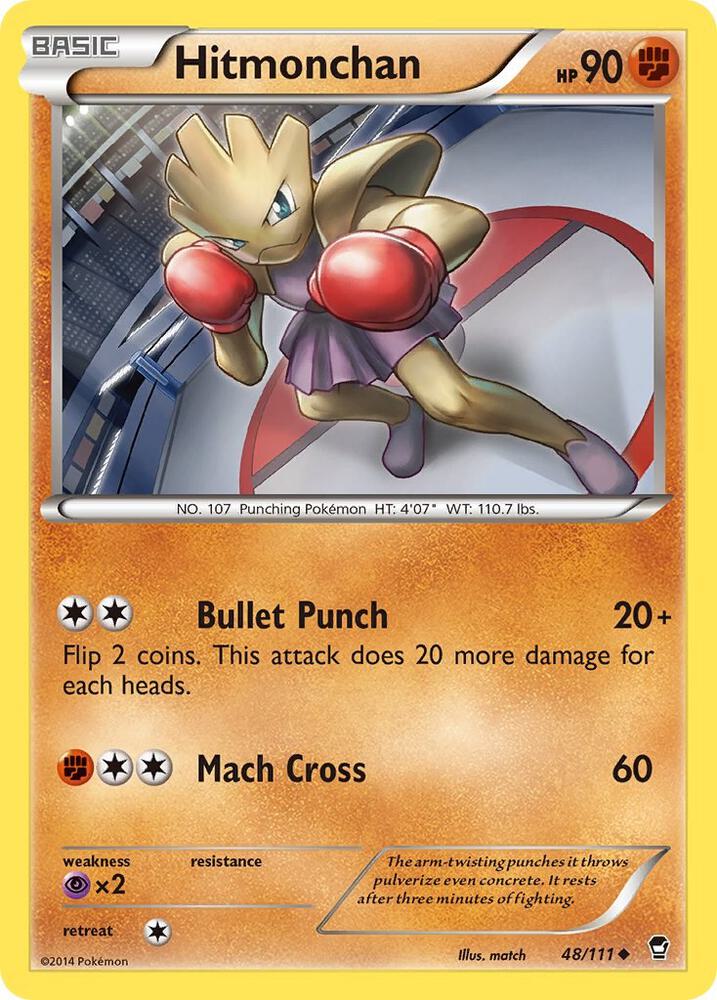 Pokemon Hitmonchan 48/111 Furious Fists