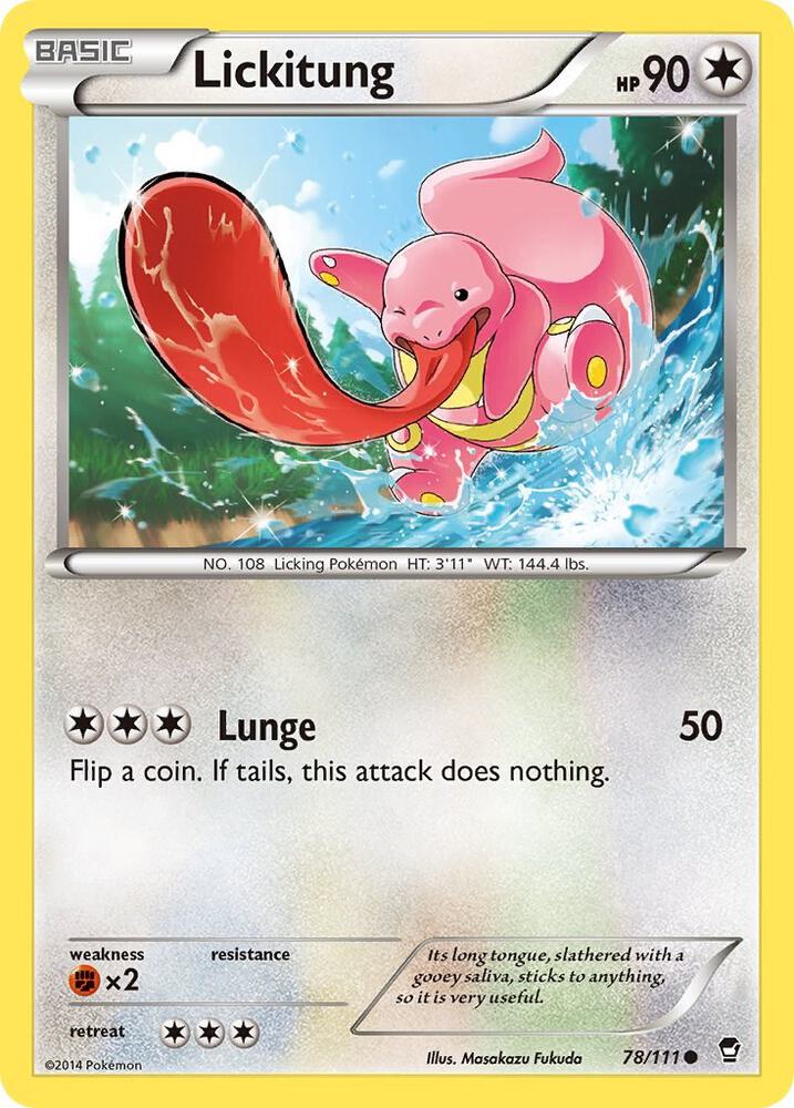 Pokemon Lickitung 78/111 Furious Fists