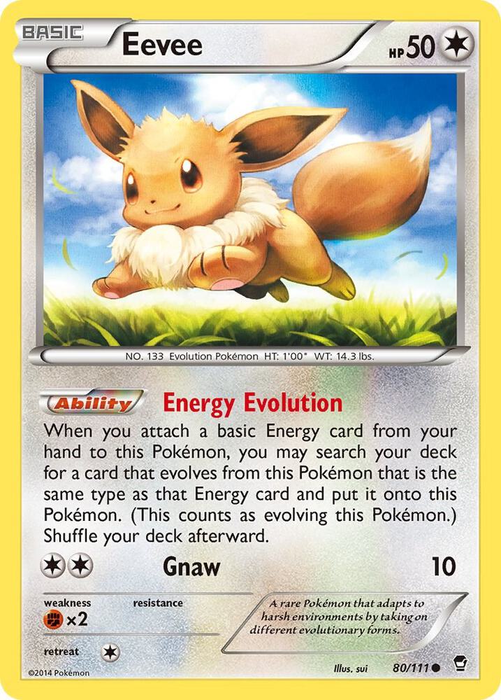 Pokemon Eevee 80/111 Furious Fists