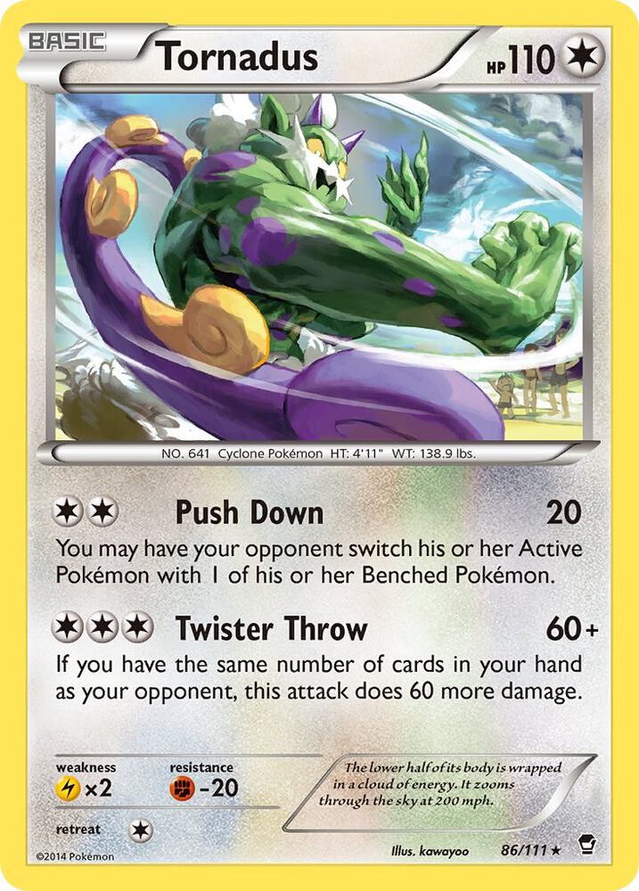 Pokemon Tornadus 86/111 Furious Fists