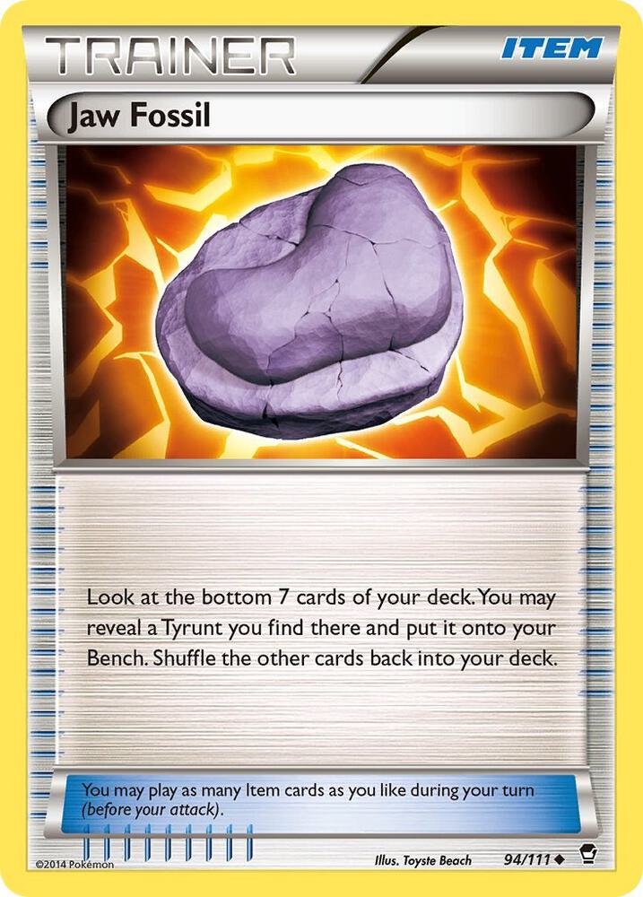 Pokemon Jaw Fossil 94/111 Furious Fists