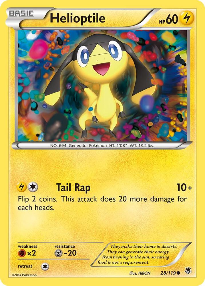 Pokemon Helioptile 28/119 Phantom Forces