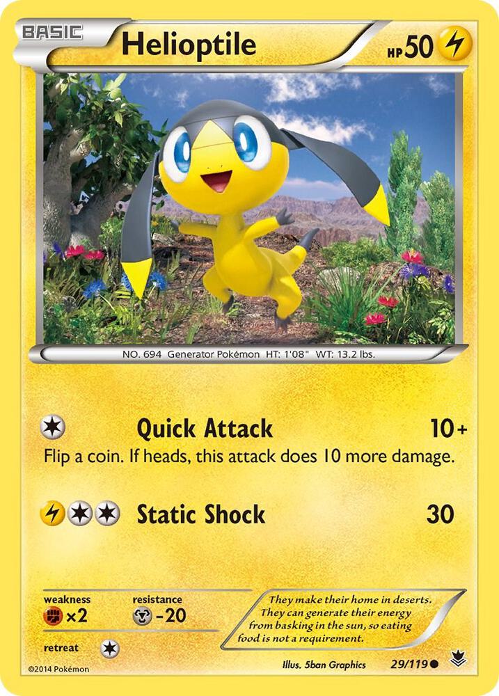 Pokemon Helioptile 29/119 Phantom Forces