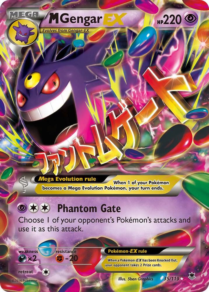 Pokemon M Gengar EX 35/119 Phantom Forces