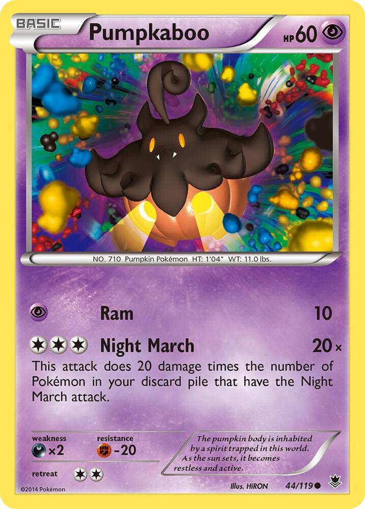 Pokemon Pumpkaboo 44/119 Phantom Forces