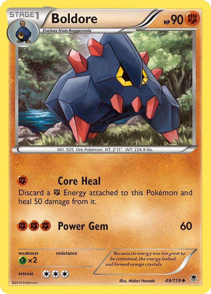 Pokemon Boldore 49/119 Phantom Forces