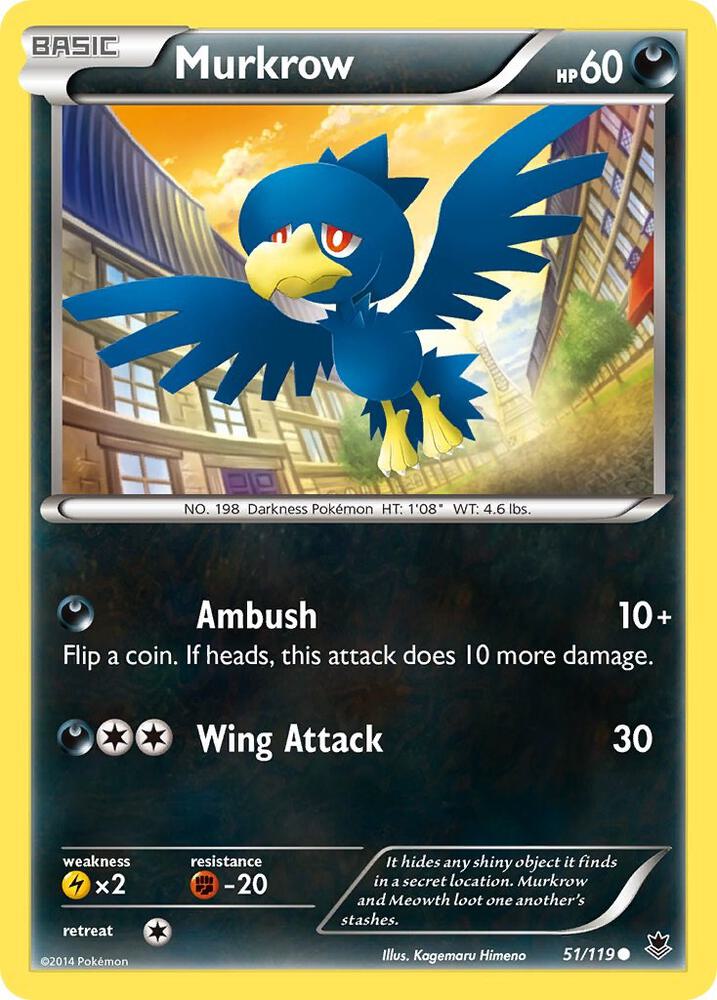 Pokemon Murkrow 51/119 Phantom Forces