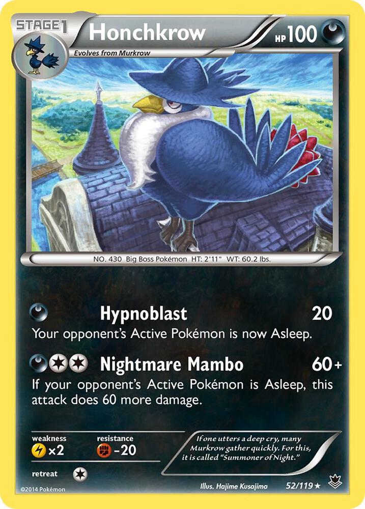 Pokemon Honchkrow 52/119 Phantom Forces