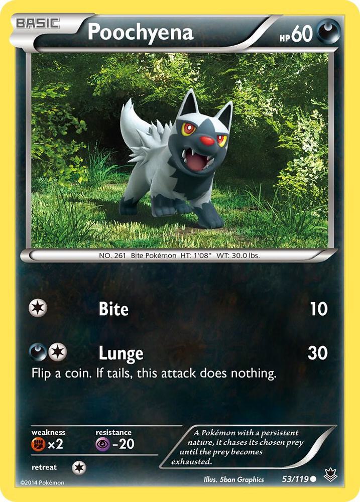 Pokemon Poochyena 53/119 Phantom Forces
