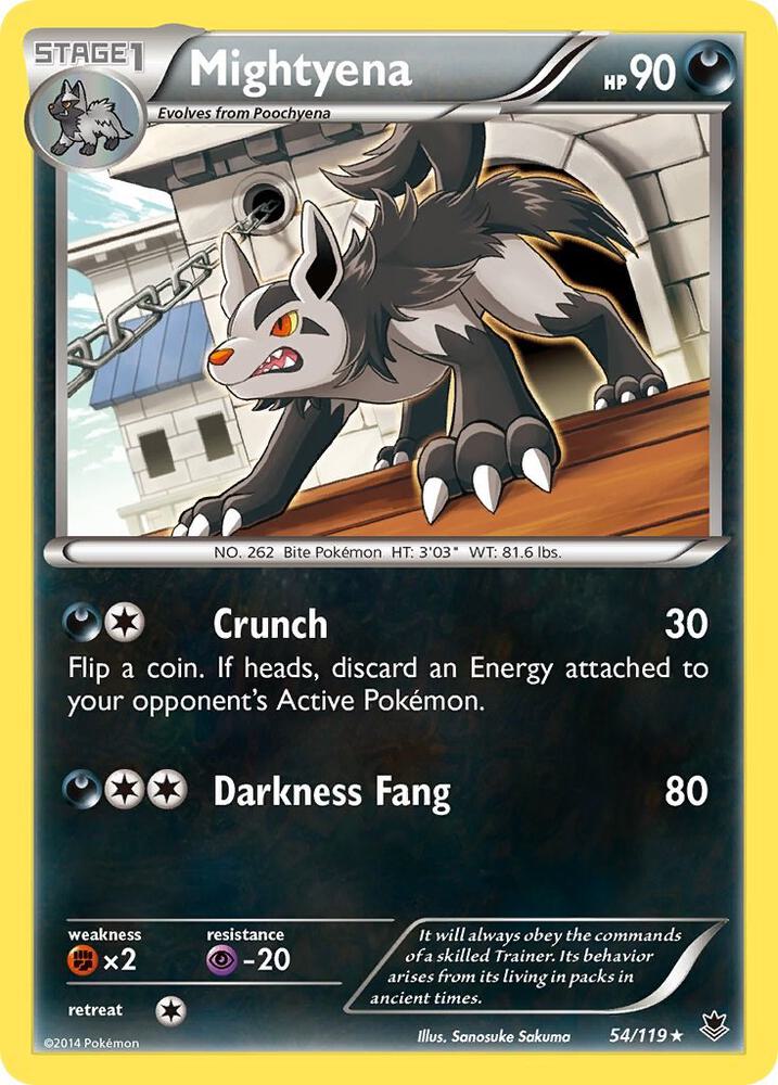 Pokemon Mightyena 54/119 Phantom Forces