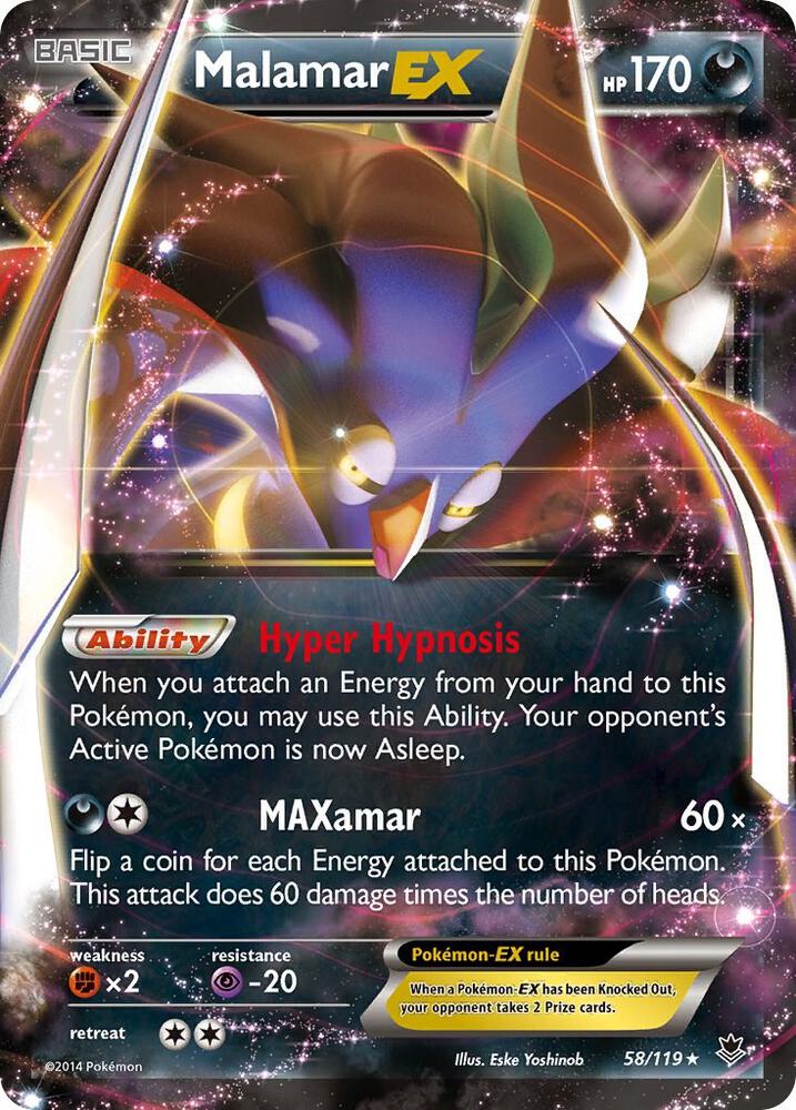 Pokemon Malamar EX 58/119 Phantom Forces