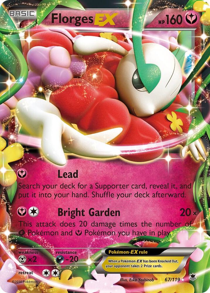 Pokemon Florges EX 67/119 Phantom Forces