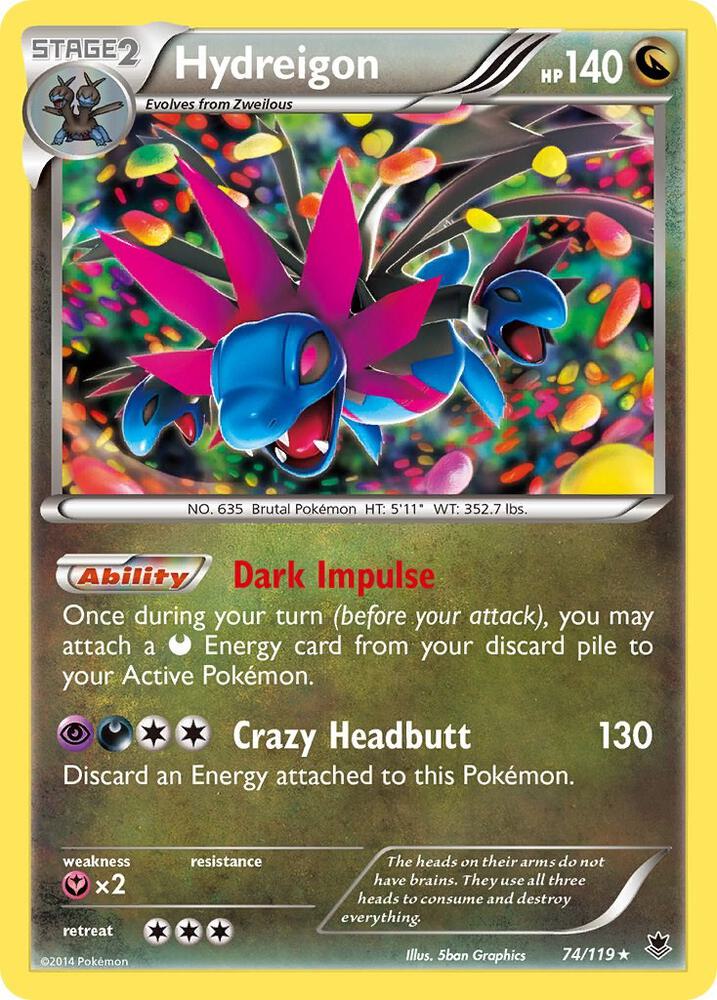 Pokemon Hydreigon 74/119 Phantom Forces