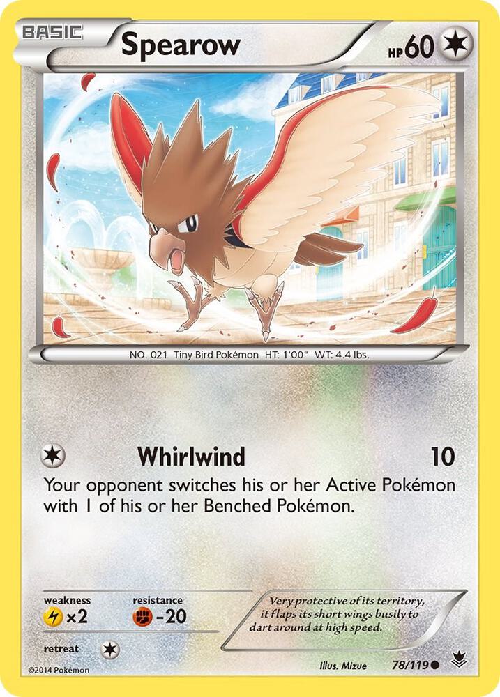 Pokemon Spearow 78/119 Phantom Forces