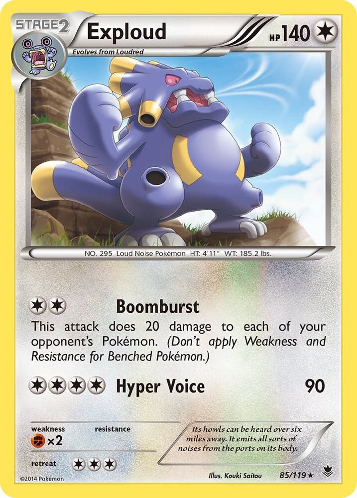 Pokemon Exploud 85/119 Phantom Forces