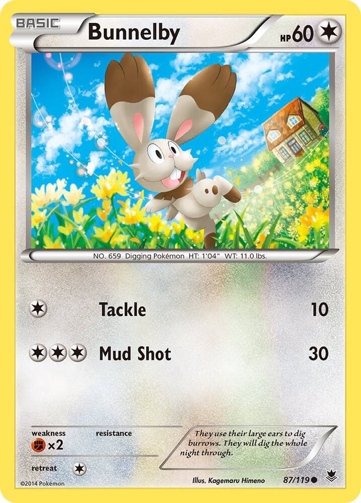 Pokemon Bunnelby 87/119 Phantom Forces