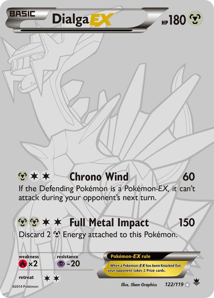 Pokemon Dialga EX 122/119 Phantom Forces