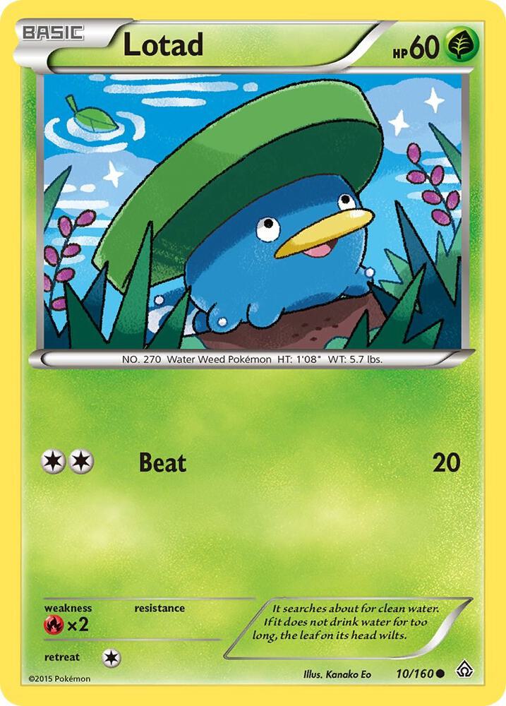 Pokemon Lotad 10/160 Primal Clash