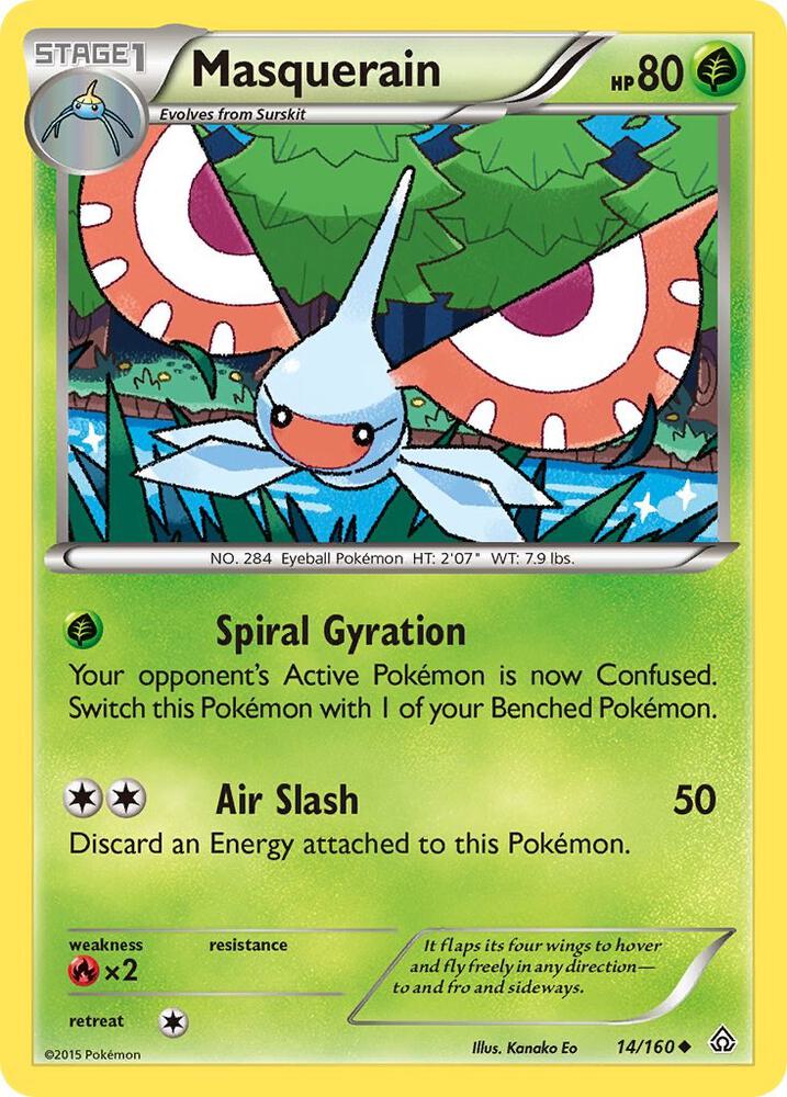 Pokemon Masquerain 14/160 Primal Clash