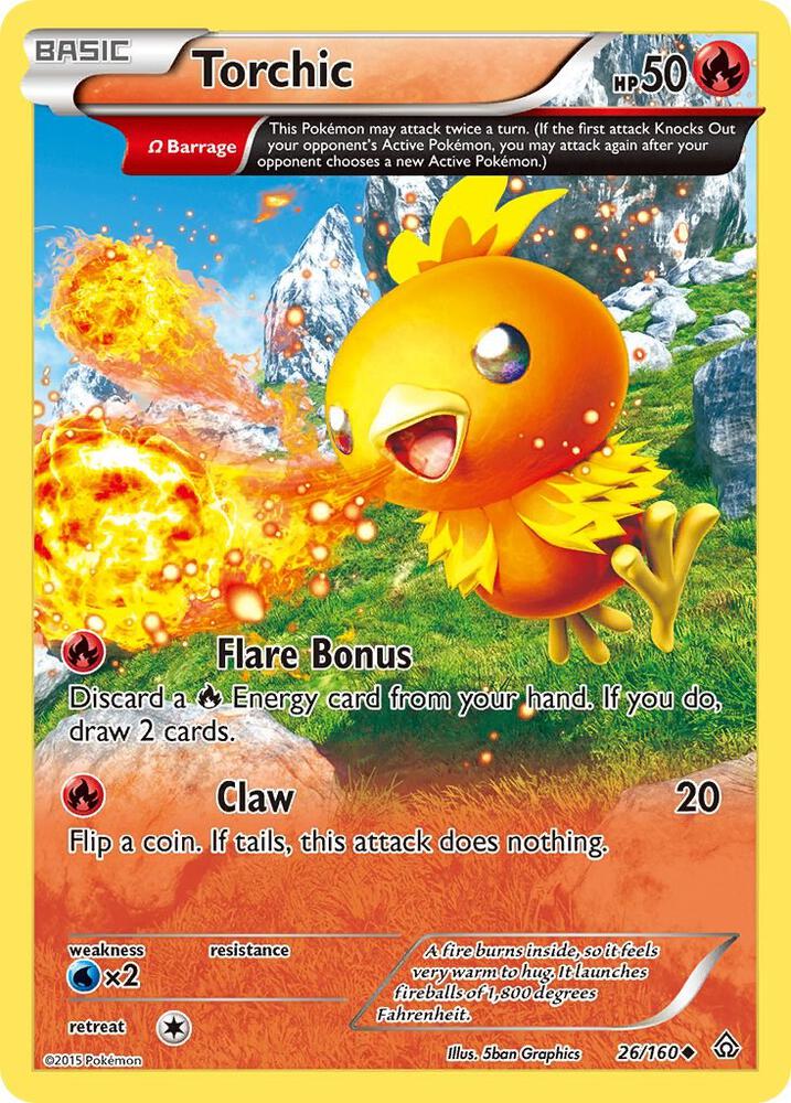 Pokemon Torchic 26/160 Primal Clash