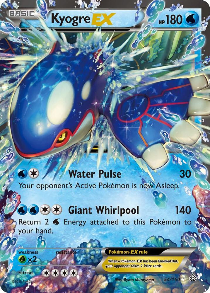 Pokemon Kyogre EX 54/160 Primal Clash