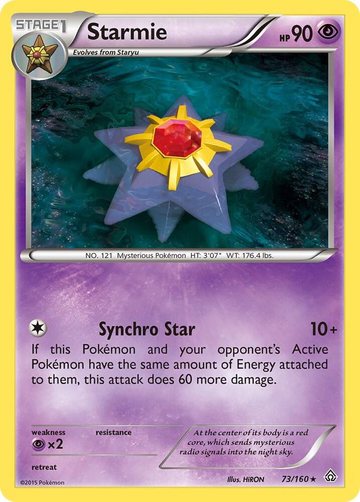 Pokemon Starmie 73/160 Primal Clash