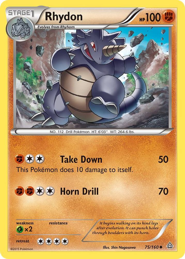 Pokemon Rhydon 75/160 Primal Clash