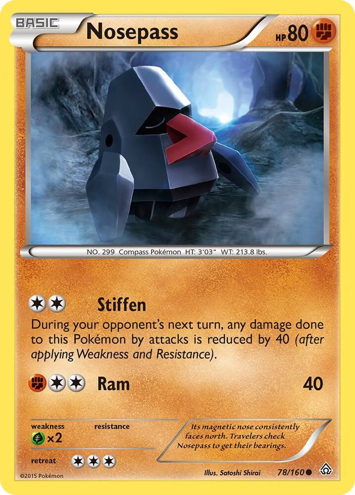 Pokemon Nosepass 78/160 Primal Clash