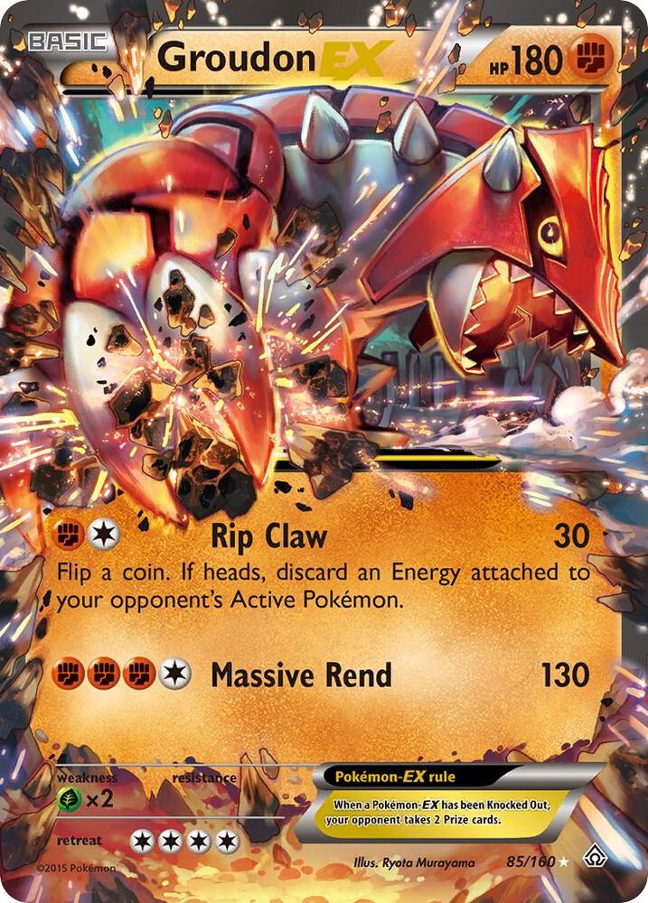 Pokemon Groudon EX 85/160 Primal Clash
