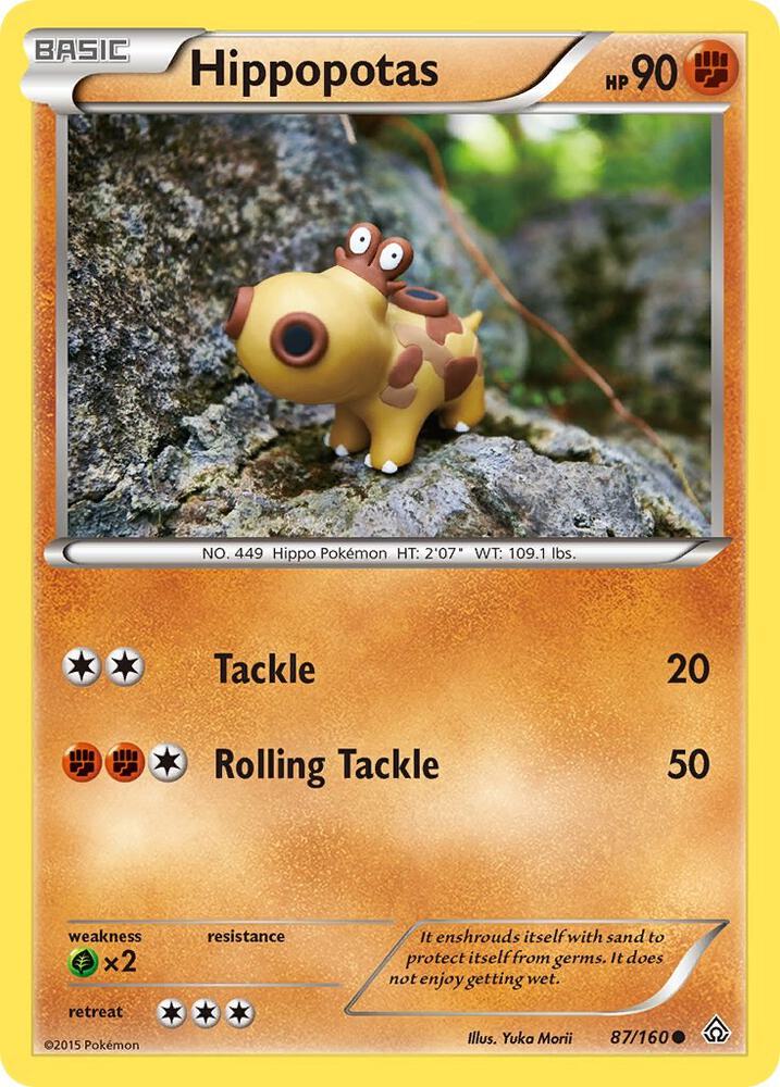 Pokemon Hippopotas 87/160 Primal Clash