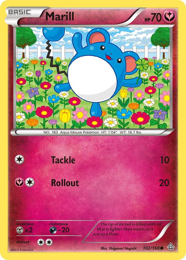 Pokemon Marill 102/160 Primal Clash