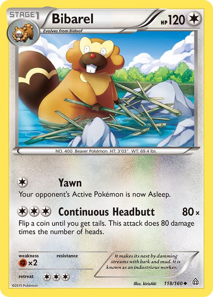 Pokemon Bibarel 118/160 Primal Clash